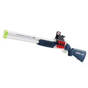 تفنگ اسباب بازی دولول پوکه پران تیر اسفنجی مدل Soft Bullet Toy Gun 2027_تفنگ اسباب بازی