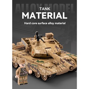 تانک فلزی موزیکال، چراغدار و دودزا مقیاس 1:36_ماشین اسباب بازی