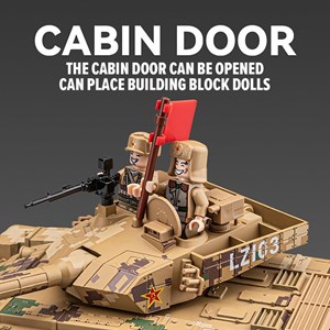 تانک فلزی موزیکال، چراغدار و دودزا مقیاس 1:36_ماشین اسباب بازی