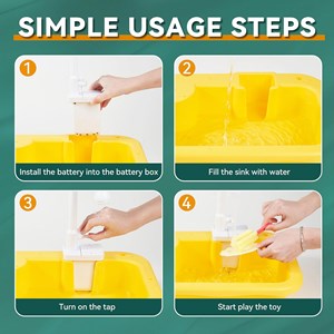 اسباب بازی سینک ظرفشویی و قلاب ماهیگیری 30 قطعه طرح اردک_ اسباب بازی لوازم خانگی