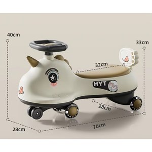 سه چرخه پلاسماکار موزیکال طرح اسب تک شاخ (لوپ کار) صورتی_دوچرخه