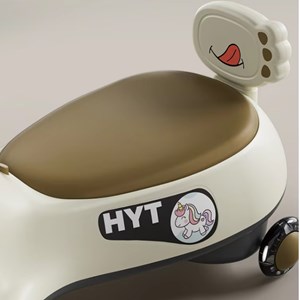 سه چرخه پلاسماکار موزیکال طرح اسب تک شاخ (لوپ کار) قهوه ای_دوچرخه