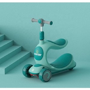 اسکوتر سه‌ چرخه چند کاره SCOOTER 3 in 1 با چرخ های چراغدار ژله ای_اسکوتر