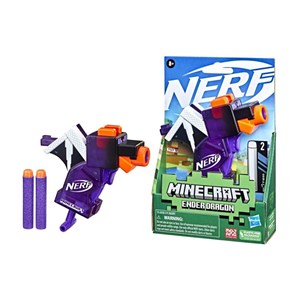 تفنگ اسباب بازی نرف Nerf با تیر اسفنجی مدل ماینکرافت Minecraft رنگ بنفش_تفنگ اسباب بازی
