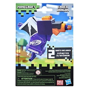 تفنگ اسباب بازی نرف Nerf با تیر اسفنجی مدل ماینکرافت Minecraft رنگ بنفش_تفنگ اسباب بازی