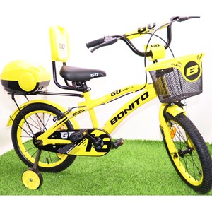دوچرخه کودک Bonito سایز 16 مدل GO رنگ زرد_دوچرخه