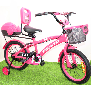 دوچرخه کودک Bonito سایز 16 مدل GO رنگ صورتی_دوچرخه