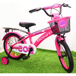 دوچرخه کودک Bonito سایز 16 مدل cool رنگ صورتی_دوچرخه