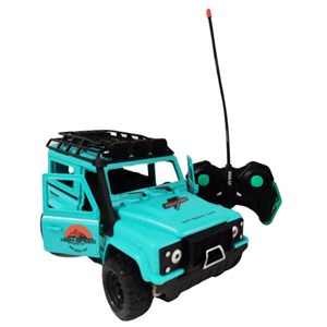 ماشین کنترلی شارژی جیپ آفرود چراغدار Crazy Go رنگ آبی_ماشین کنترلی