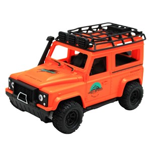 ماشین کنترلی شارژی جیپ آفرود چراغدار Crazy Go رنگ نارنجی_ماشین کنترلی