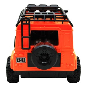 ماشین کنترلی شارژی جیپ آفرود چراغدار Crazy Go رنگ نارنجی_ماشین کنترلی