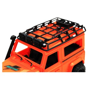 ماشین کنترلی شارژی جیپ آفرود چراغدار Crazy Go رنگ نارنجی_ماشین کنترلی