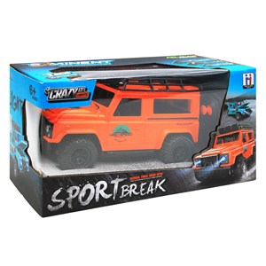 ماشین کنترلی شارژی جیپ آفرود چراغدار Crazy Go رنگ نارنجی_ماشین کنترلی