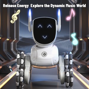 ربات اسباب بازی سگ کنترلی هوشمند با هشت‌ چرخ و چرخش 360 درجه_ربات اسباب بازی