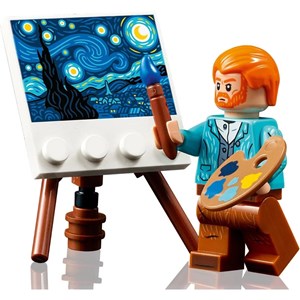 لگو قاب عکس ون گوگ شب پر ستاره (3D دیواری) 2316 قطعه مدل Vincent Van Gogh The Starry Night_Building 9907_لگو
