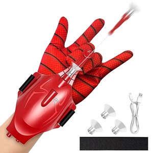 دستکش اسپایدرمن شارژی تار پرتاب کن همراه با لیزر (مرد عنکبوتی)_تفنگ اسباب بازی