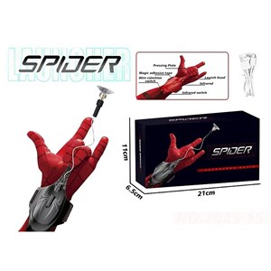 دستکش اسپایدرمن شارژی تار پرتاب کن همراه با لیزر (مرد عنکبوتی)_تفنگ اسباب بازی