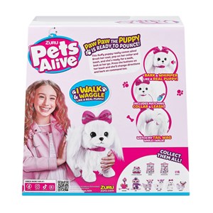 عروسک رباتیک لیل پاپای هاپو مدل Zuru - Pets Alive - Lil Paw Paw The Walking Puppy_ربات اسباب بازی
