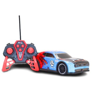 ماشین کنترلی مسابقهای دودزا مقیاس 1:22 رنگ آبی مدل Sport Cars 3714_ماشین کنترلی