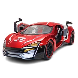 ماشین کنترلی شارژی اسپرت مقیاس 1:10 چراغدار رنگ قرمز کد 0855_ماشین کنترلی