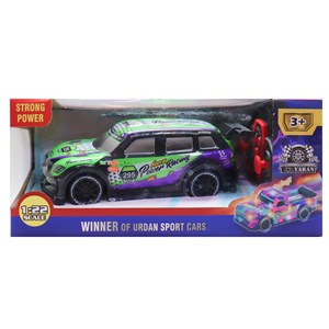 ماشین کنترلی مسابقه ای دودزا مقیاس 1:22 رنگ بنفش مدل Sport Cars 3714_ماشین کنترلی