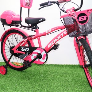 دوچرخه کودک Bonito سایز 20 مدل GO رنگ صورتی_دوچرخه