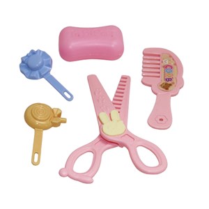 گربه خانگی به همراه قفس و وسایل آرایشی رنگ سفید کرم کد 1062_عروسک رباتیک