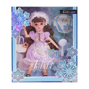 عروسک باربی تمام مفصلی 30 سانتی با لباس پرنسس کد 212_عروسک