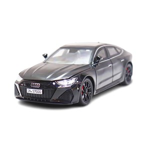 ماشین فلزی آئودی موزیکال با چراغ، کمک‌ فنر و درب‌ های بازشو رنگ مشکی_ماشین اسباب بازی