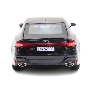 ماشین فلزی آئودی موزیکال با چراغ، کمک‌ فنر و درب‌ های بازشو رنگ مشکی_ماشین اسباب بازی