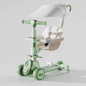 اسکوتر سایبان و حفاظ دار چند کاره رنگ سبز_اسکوتر