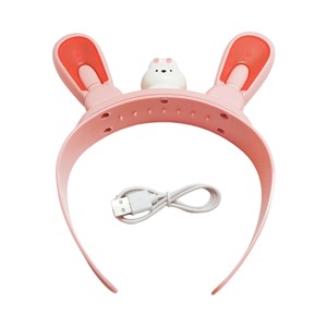 تل سر خرگوشی شارژی موزیکال چراغدار با گوش‌ های متحرک مدل 85039_کیف و اکسسوری