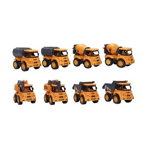 ماشین های اسباب بازی ساختمان سازی مجموعه 8 عددی مدل CONSTRUCT 168_ماشین اسباب بازی