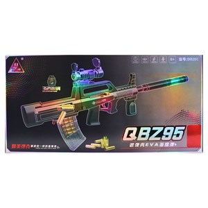 تفنگ اسباب بازی تک تیرانداز پوکه پران تیر اسفنجی با دوربین مدل QBZ95 D020_تفنگ اسباب بازی