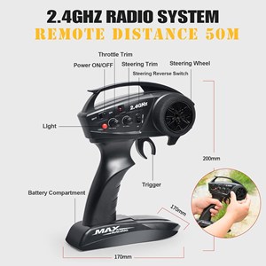 ماشین کنترلی شارژی جیپ آفرود مقیاس 1:10 HB Toys مدل ZP1005_ماشین کنترلی