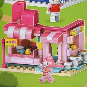 لگو شهر بازی 902 قطعه کرومی، پارک تفریحی سانریو 4 در 1 مدل 11201_لگو