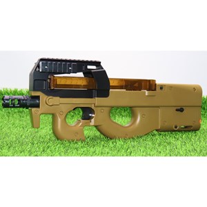 تفنگ اسباب‌ بازی شارژی تیر ژله‌ ای با نور LED و صدای شلیک مدل FNP90 SY509C_تفنگ اسباب بازی