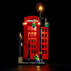 لگو کریتور تلفن قرمز لندن چراغدار 1460 قطعه مدل Red London Telephone Box 14607_لگو