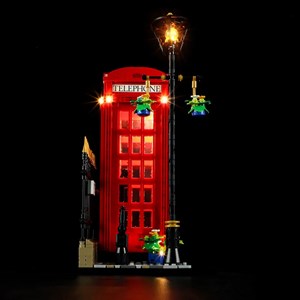 لگو کریتور تلفن قرمز لندن چراغدار 1460 قطعه مدل Red London Telephone Box 14607_لگو