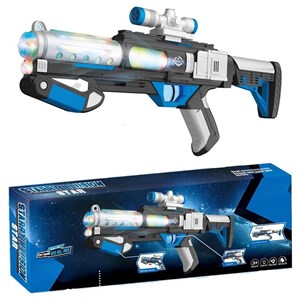 تفنگ اسباب بازی موزیکال چراغدار طرح فضایی مدل Starry Illusion Star Electric Gun 817_تفنگ اسباب بازی
