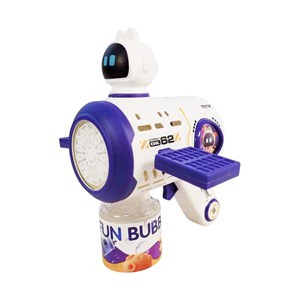 تفنگ اسباب بازی حباب ساز شارژی چراغ دار طرح سفینه فضایی مدل Bubble Gun 8109_تفنگ اسباب بازی