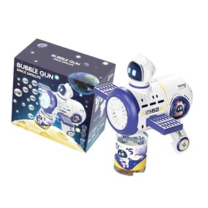 تفنگ اسباب بازی حباب ساز شارژی چراغ دار طرح سفینه فضایی مدل Bubble Gun 8109_تفنگ اسباب بازی