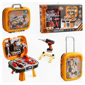 ست جعبه ابزار طرح چمدانی پایه دار 5 کاره مدل Tool Playset 778_اسباب بازی مشاغل