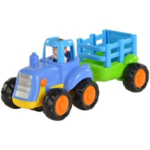 بسته دو عددی ماشین اسباب بازی تراکتور و بیل مکانیکی هولی تویز مدل Hola Toys 326_ماشین اسباب بازی