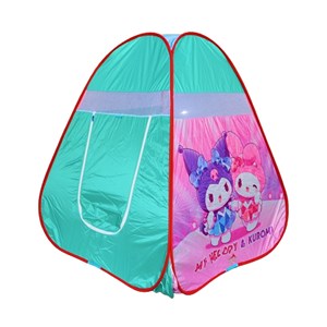 چادر بازی کودک 130 سانتی طرح کرو‌می و مای ملودی Kuromi & My Melody رنگ آبی_اتاق کودک