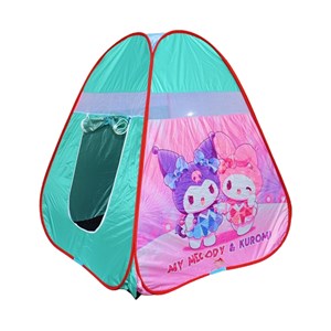 چادر بازی کودک 130 سانتی طرح کرو‌می و مای ملودی Kuromi & My Melody رنگ آبی_اتاق کودک