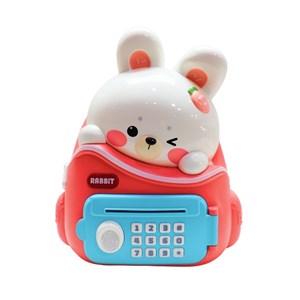 گاوصندوق اثر انگشتی رمز دار باتری خور طرح خرگوش مدل MINI BANK 33822_اسباب بازی مشاغل