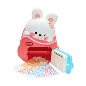 گاوصندوق اثر انگشتی رمز دار باتری خور طرح خرگوش مدل MINI BANK 33822_اسباب بازی مشاغل