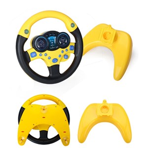 فرمان ماشین موزیکال مدل 1026 زرد_اسباب بازی نوزادی