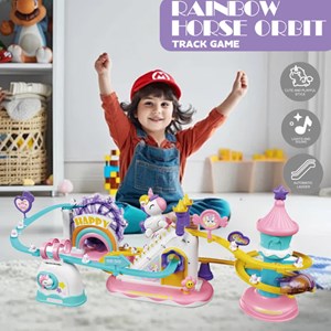 اسباب بازی پله و سرسره اسب تک شاخ موزیکال مدل 1026